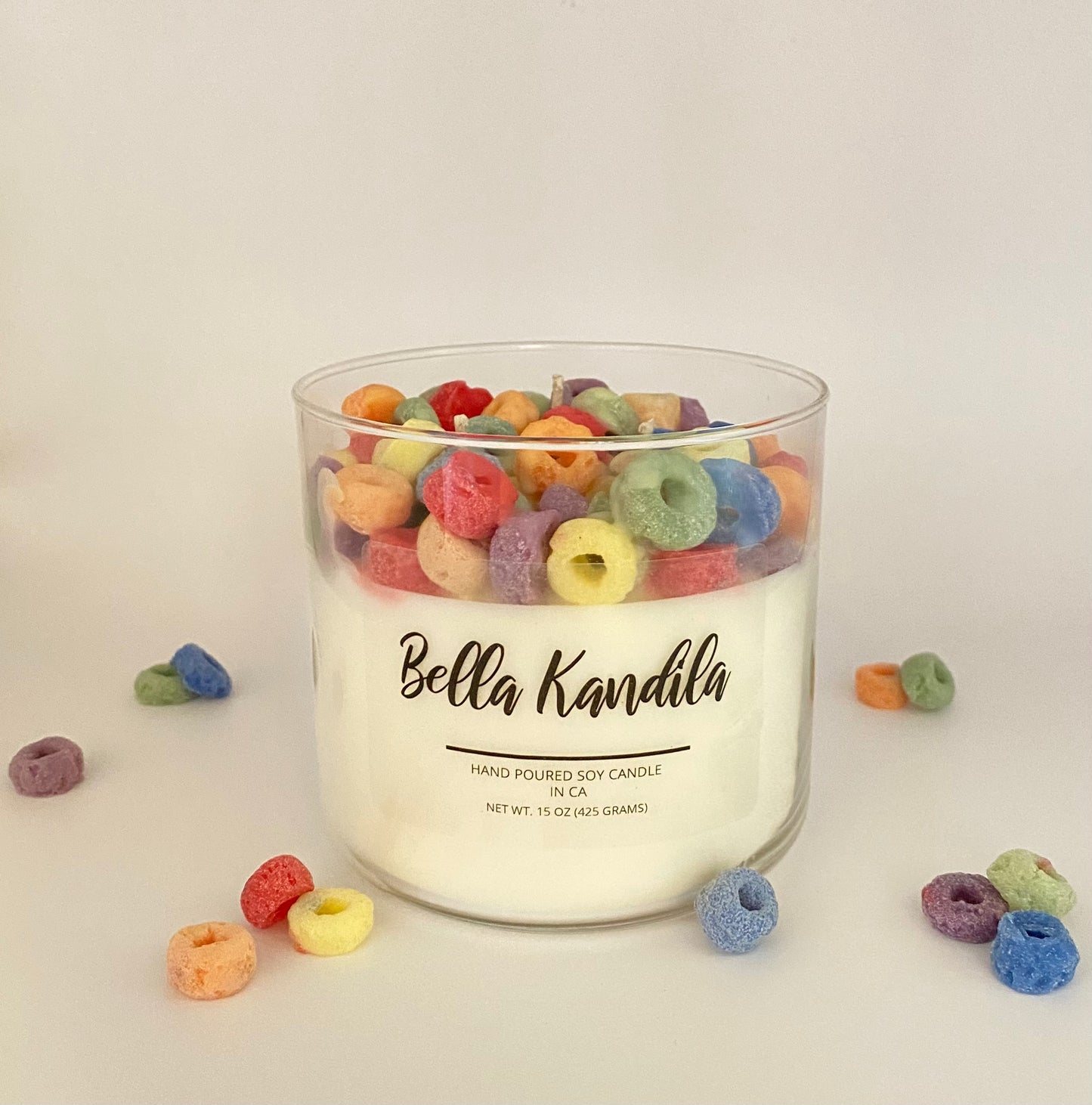 Rainbow Loops Candle