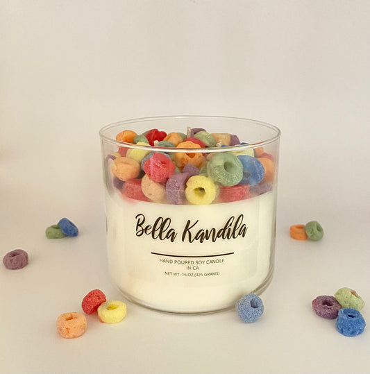 Rainbow Loops Candle