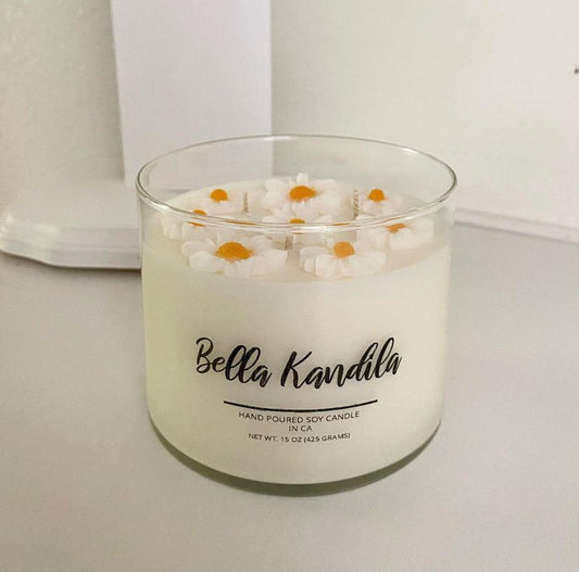 White Tea Floral Candle